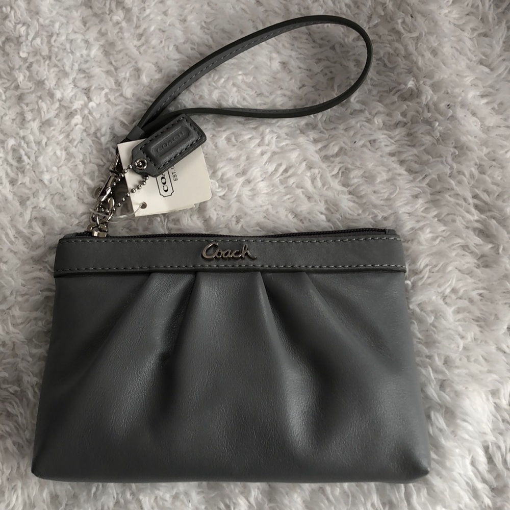 NWT Coach leather wristlet